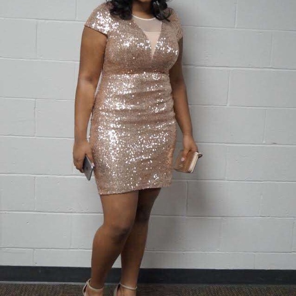Rose Gold Bling Dress